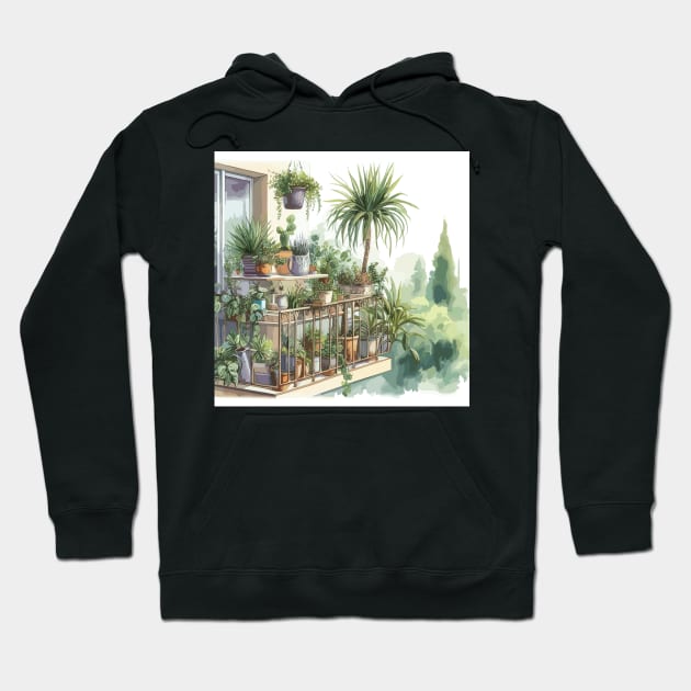 Plants House Hoodie by Siha Arts